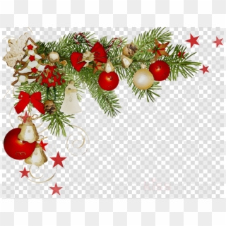 Christmas Corner Border Transparent Clipart Christmas - Adornos De Navidad Png, Png Download