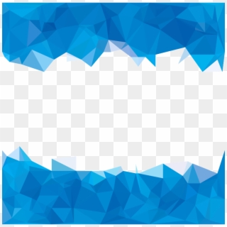 Blue Abstraction Polygon Abstract Sky Polygons Clipart - Background Png, Transparent Png
