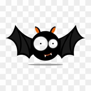 Cute Halloween Cartoon Clipart Bat Halloween , Png - Vector Graphics, Transparent Png