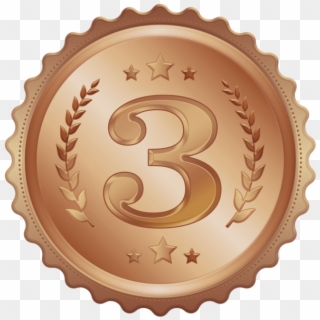 Third Place Medal Badge Clipart Image - Emblem, HD Png Download