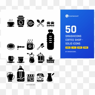 Smashicons Coffee Shop - Illustration, HD Png Download