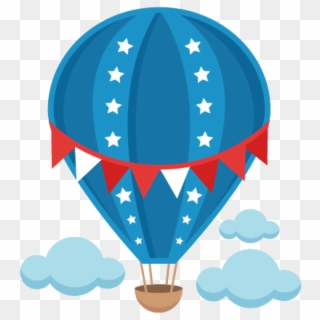 Hot Air Balloon Clip Art Free Patriotic Hot Air Balloon - Cute Hot Air Balloon Clipart, HD Png Download