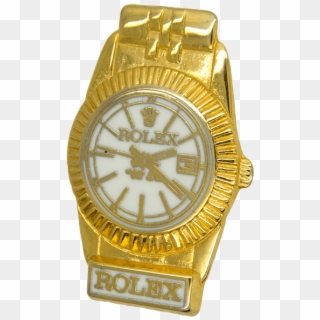 Rolex Pin, Gold/white, HD Png Download