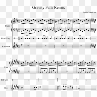 Gravity Falls Bill Cipher Theme Song Sheet Music Composed Shovel