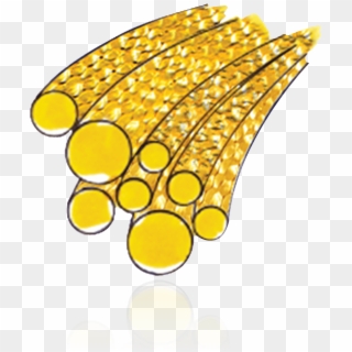 Yellow Gold-filled Round Glitter Wire - Circle, HD Png Download