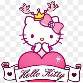 #hellokitty #sanrio #kitty #princess #pink - Hello Kitty Text Vector, HD Png Download