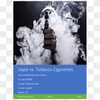 Pdf - Effects Of Vaping To Lungs, HD Png Download