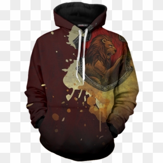 The Gryffindor Lion Hogwarts Harry Potter 3d Hoodie - Dragon Ball Z Hoodie Red And Black, HD Png Download