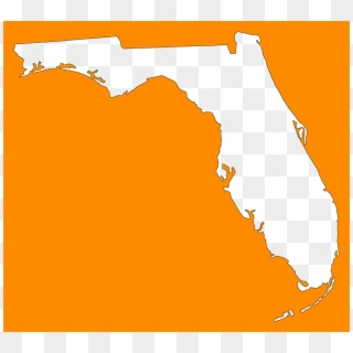 Florida Plain Frame Style - Florida Map White Transparent, HD Png Download