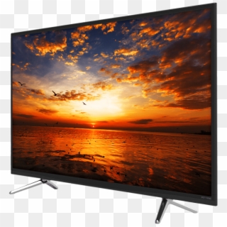 A Slim Outer Frame Delivers A More Immersive Picture - Beach Sunset Wall Mural, HD Png Download