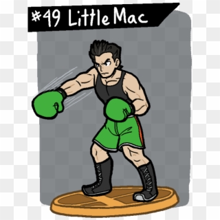 Hey, Little Mac Is A Boxer, So I Can Just Look Up Boxing - Cartoon, HD Png Download