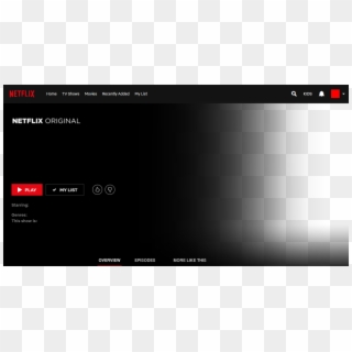 Netflix Png Template - Netflix, Transparent Png