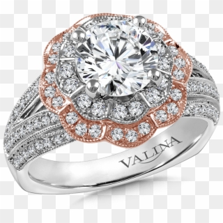 Stock - Valina Rose Gold Engagement Rings, HD Png Download