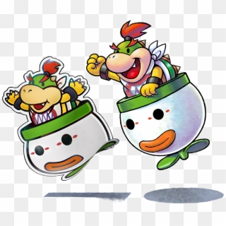 So Bowser Jr - Bowser Jr And Paper Bowser Jr, HD Png Download