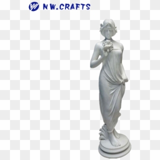 Classic Art Sculpture Crafts French Romance Resin White - Nymph Statue, HD Png Download