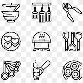 Kitchen - Hand Drawn Icons Png, Transparent Png