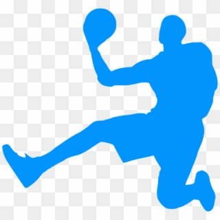 This Free Icons Png Design Of Silhouette Basket 03 - Basketball Player Blue Png, Transparent Png