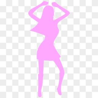 Dancing Girl Clipart Black And White, HD Png Download