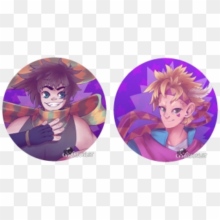 Jojo Battle Tendency Buttons By Arsonlst Dbtv27a Small - Cartoon, HD Png Download