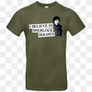 I Believe In Sherlock Holmes T-shirt B&c Exact, HD Png Download