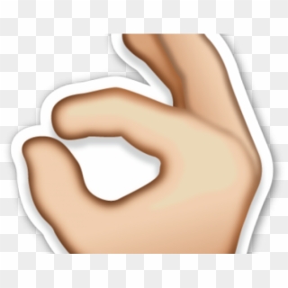 Hand Emoji Clipart Air Emoji Png - Ok American Sign Language, Transparent Png
