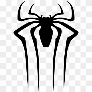 Spider Clipart Spiderman Logo Pencil And In Color Spider - Amazing Spider Man 2 Black Logo, HD Png Download