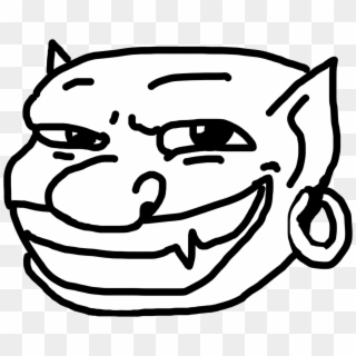 With 1 Furthermore Makeameme On Funny Troll Face Gangnam - Troll Face Non Transparent, HD Png Download