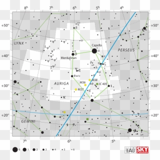 Constellation Taurus Map - Cassiopeia Constellation Map, HD Png Download