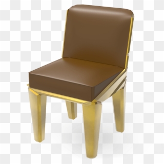 Hades Is A Gold Dining Chair With A Strong And Bold - Chair, HD Png Download