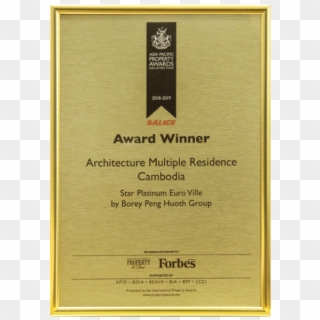 2018 Asia Pacific Property Award - Balvenie Doublewood, HD Png Download