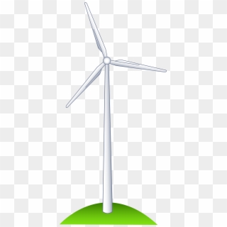 Wind Turbine On A Hill - Clipart Images Of Windmill, HD Png Download
