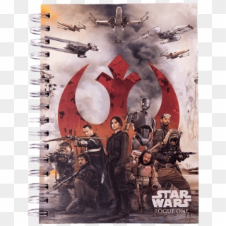 Rogue One Choose A Side A5 Spiral Notebook - Star Wars Rogue One Illustration, HD Png Download