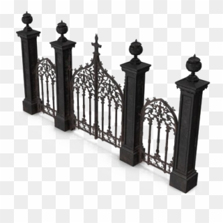 Cemetery Gates Png Free Download - Baluster, Transparent Png