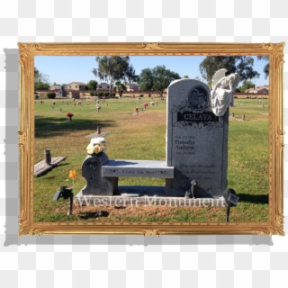 Bench-monument - Headstone, HD Png Download