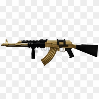 Free Png Gold Ak47 Png Png Image With Transparent Background - Ak 47 Png, Png Download