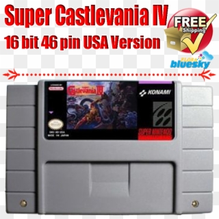 Details About Super Castlevania Iv Snes Super Nintendo - Super Castlevania 4 Cartridge, HD Png Download