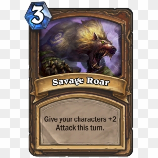 Savage Roar Card - Army Of The Dead Hearthstone, HD Png Download