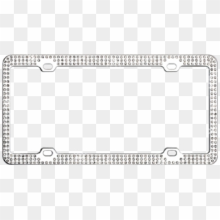 Chrome Coated Metal With Triple Row White Diamonds - Tool, HD Png Download