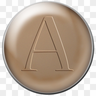 Brown Button Png Free Scrapbook Alphabet Letters - Circle, Transparent Png