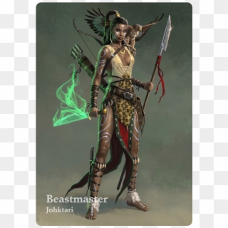 Alternate Beastmaster Mage Card - Female Beastmaster, HD Png Download