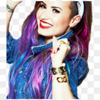Demi Lovato Multi Coloured Hair, HD Png Download