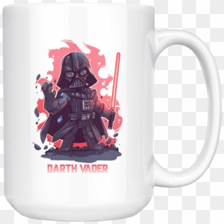 Star Wars Darth Vader Red Chibi Mug, HD Png Download