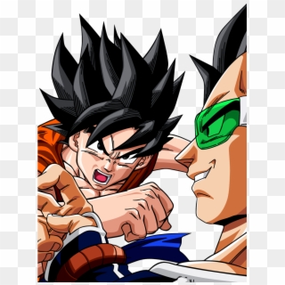 Son Goku And Raditz By Dark-crawler, HD Png Download