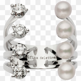 Pearl Domino Dots Ring - Earrings, HD Png Download