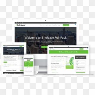 Mini Site Briefcase Full Pack Big - Website, HD Png Download