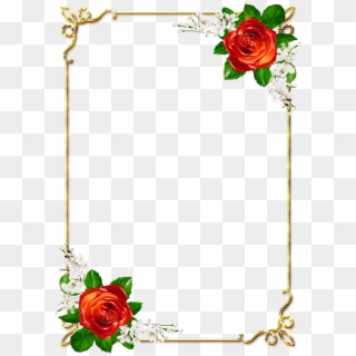 Frames Png, Borders For Paper, Borders And Frames, - Page Border Designs Flowers, Transparent Png