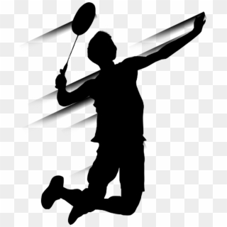 Badminton Silhouette Badminton Silhouette - Smash Badminton, HD Png Download