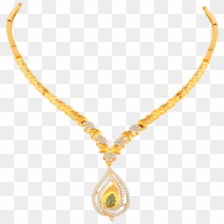 Gold Necklace Designs In 15 Grams - 16 Grams Gold Necklace Designs In Grt, HD Png Download