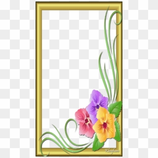 Yellow Flower Frame - Chinese Hibiscus, HD Png Download