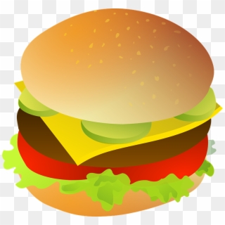 Cheeseburger, Meat, Bun, Cheese, Burger, Food, Meal - Burger Clipart, HD Png Download